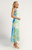 Riviera Trim Summer Dress - Blue