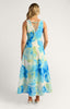 Riviera Trim Summer Dress - Blue