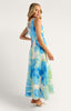 Riviera Trim Summer Dress - Blue