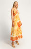Riviera Trim Summer Dress - Orange