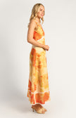 Riviera Trim Summer Dress - Orange