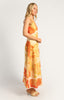 Riviera Trim Summer Dress - Orange