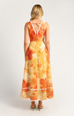 Riviera Trim Summer Dress - Orange