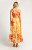 Riviera Trim Summer Dress - Orange
