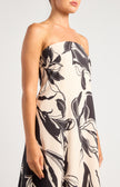 Floral Strapless Maxi