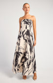 Floral Strapless Maxi