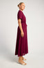 Modern Waisted Shirtdress - Mulberry