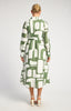 Abstract Shirt Dress - Olive