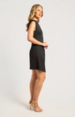 Gold Buckle Dress - Black