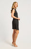 Gold Buckle Dress - Black