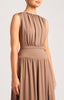 Ruched Jersey Dress - Taupe