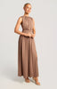 Ruched Jersey Dress - Taupe