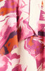 Ruffle Hem Floral Dress - Magenta