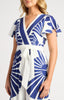 Fan Leaf Jumpsuit - Navy