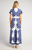Fan Leaf Jumpsuit - Navy
