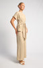 Tie Top and Pant Set - Beige