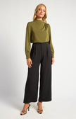 Draped Blouse - Olive