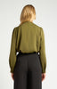 Draped Blouse - Olive