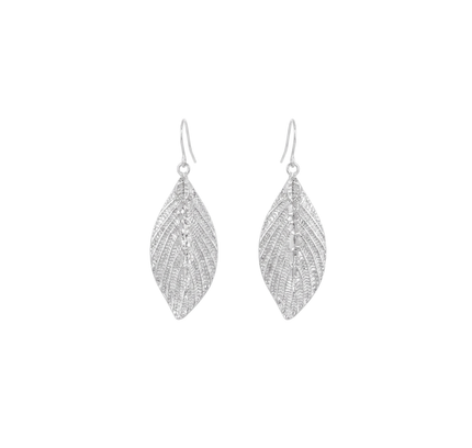 Silver Leaf Earrings