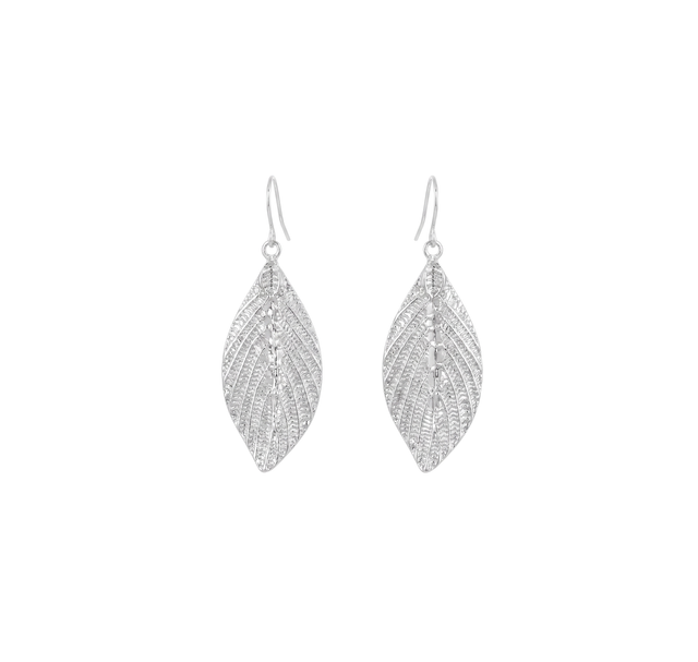 Silver Leaf Earrings