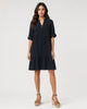 Dobby TabSlv Dress - Black