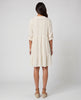Sequin Dobby TabSlv Dress - Cream