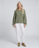 Soft Sage Tie Knit Jumper