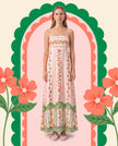 Rose Trellis Maxi Dress