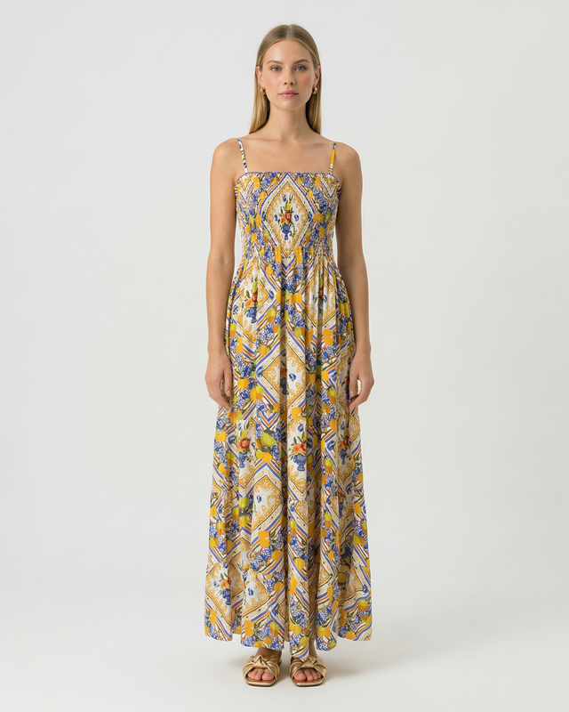 Sorrento Shirred Sundress