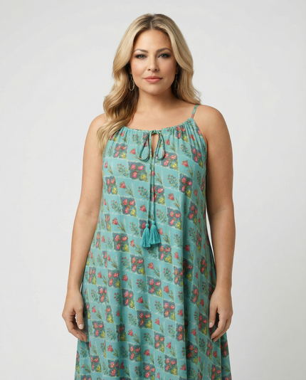 Spring Floral Swing Dress