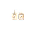 Squaremaze Earrings - Gold