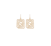 Squaremaze Earrings - Gold