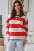 Striped Jumper with Collar