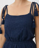 Tie Shoulder Sundress - Navy