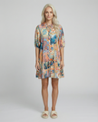 Seashell Yoke Front Mini Dress