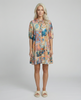Seashell Yoke Front Mini Dress