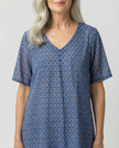 Pleat Front Dress with Sleeve