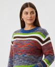 Sea Coral Striped Knit