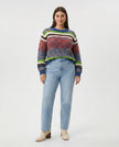 Sea Coral Striped Knit