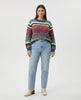 Sea Coral Striped Knit