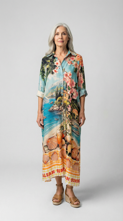 Italia Shirt Dress w Sash