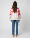 Tie Front Cardi - Lolly Stripe