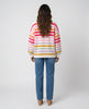 Tie Front Cardi - Lolly Stripe