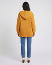 Cableknit Hooded Cardi - Goldie