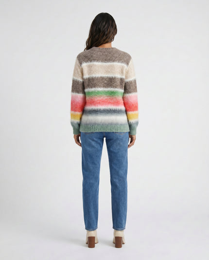 Fluffy Striped Jumper