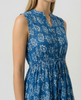 Sleeveless Drawstring dress - Blue