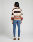 Sunset Stripe Tie Front Cardi