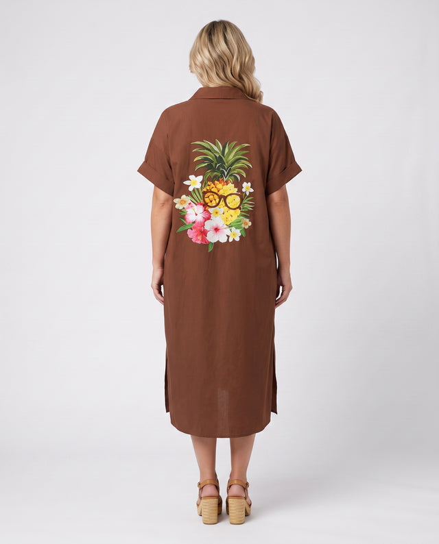 Tropical Tirari Shirt Dress