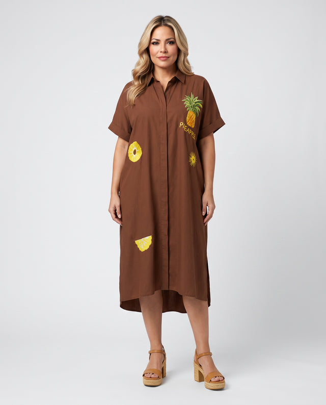 Tropical Tirari Shirt Dress