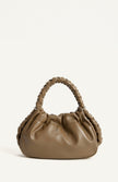 Plait Handle Bag - Brown